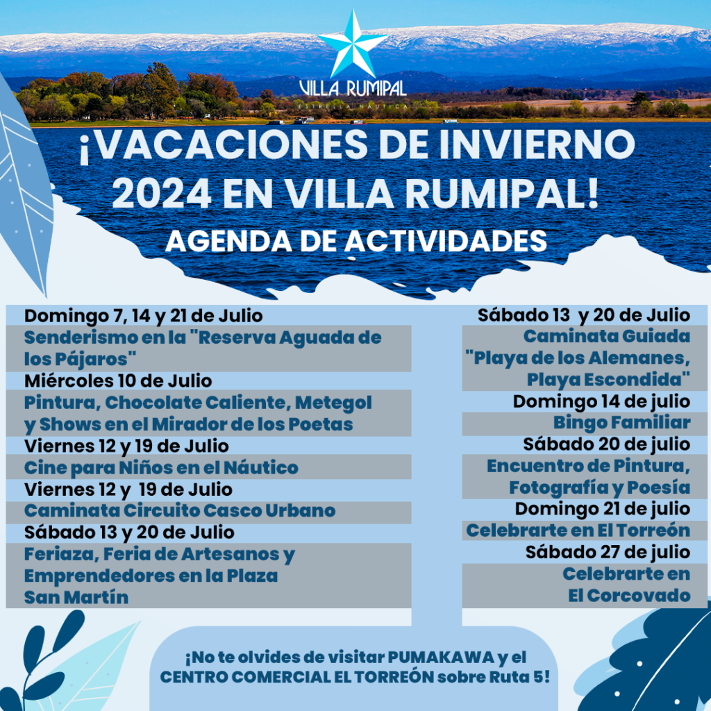 Agenda Vacaciones de Invierno