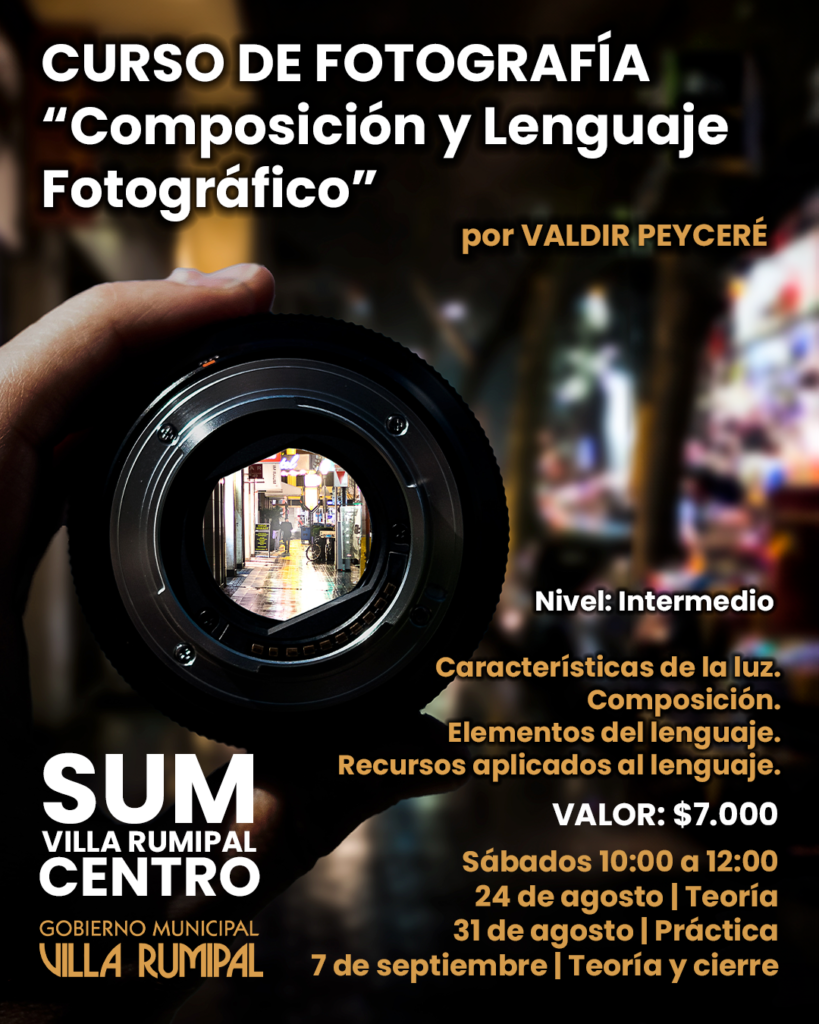 ¡Sumate al curso de «Composición y Lenguaje Fotográfico»! 📸✨