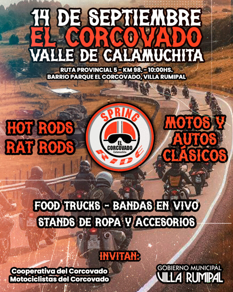 ¡Se viene un evento imperdible en El Corcovado! 🏍️🚗