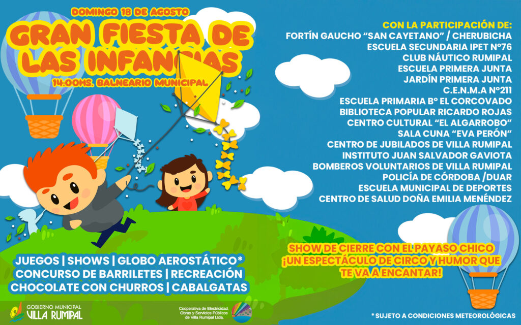 ¡Se viene el Día del Niño en Villa Rumipal!